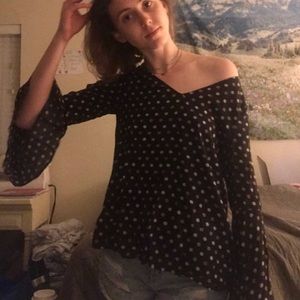 Long sleeve flared top